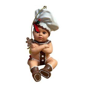 Bradford Exchange Christmas Ornament Baker Baby Its Not Easy Being Cute 2009